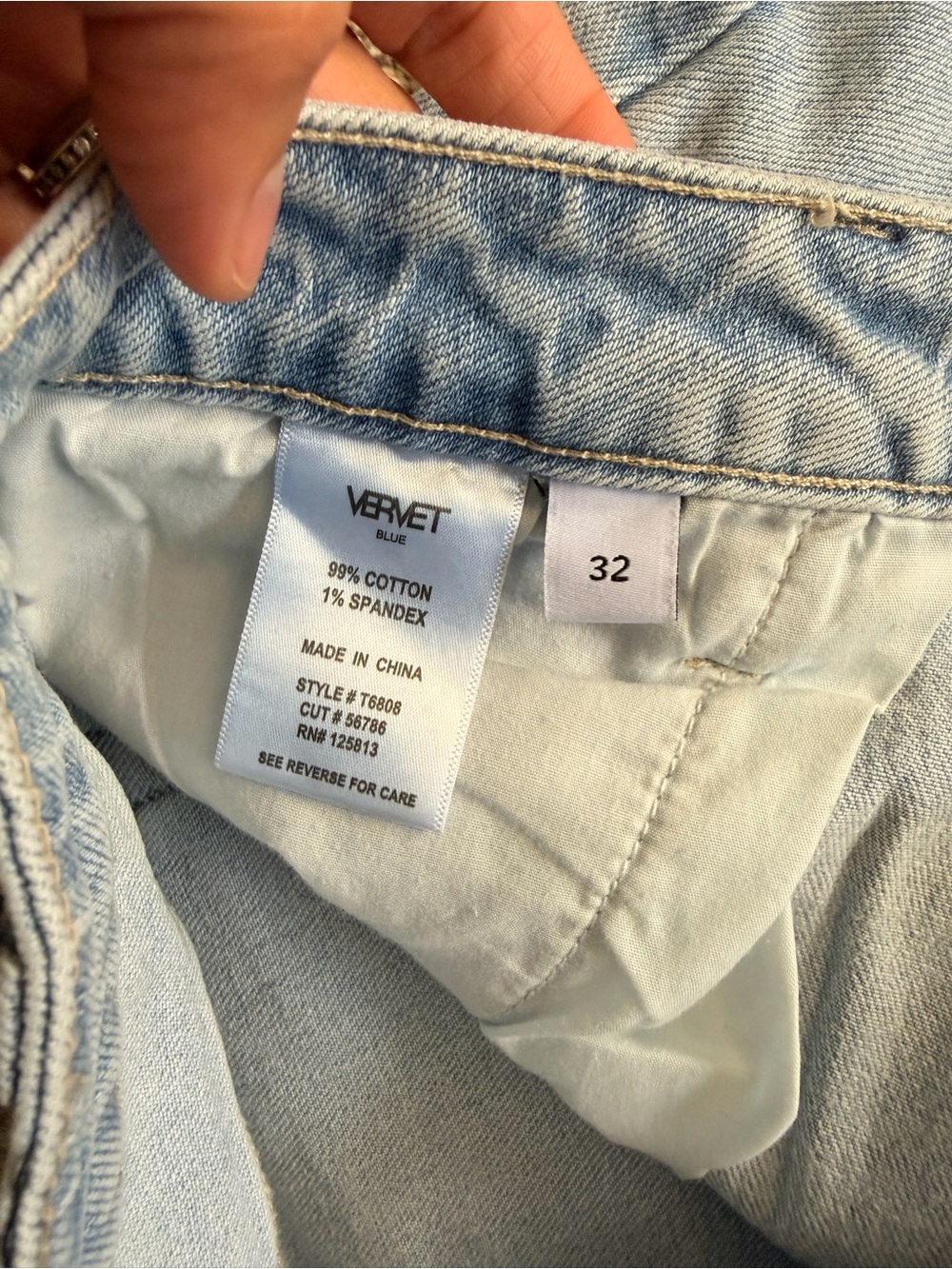 VERVET by Flying Monkey Light Wash Straight Leg Jeans - Picture 5 of 11